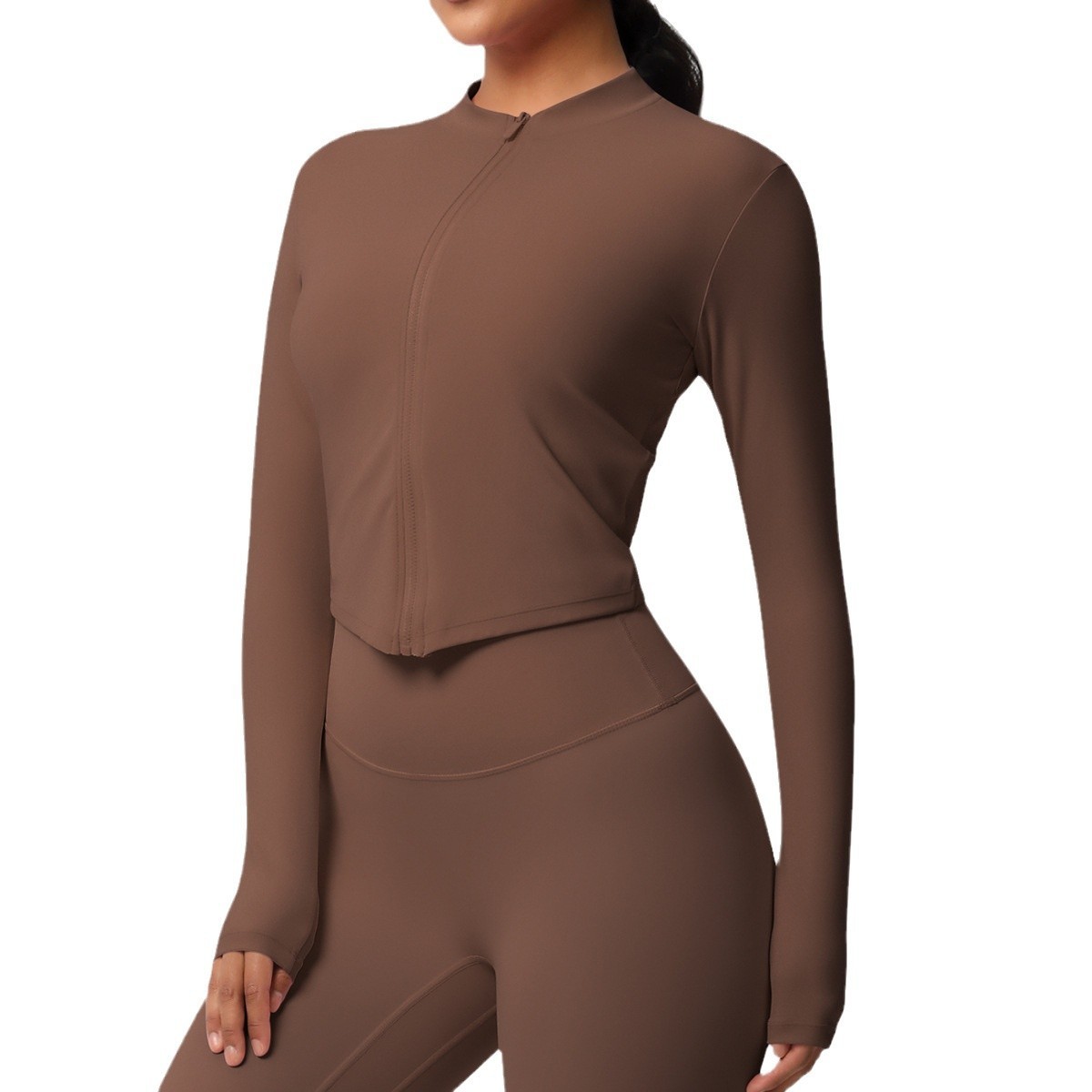 Women's Sports Tight Long Sleeve Yoga Wear Top - Image 7