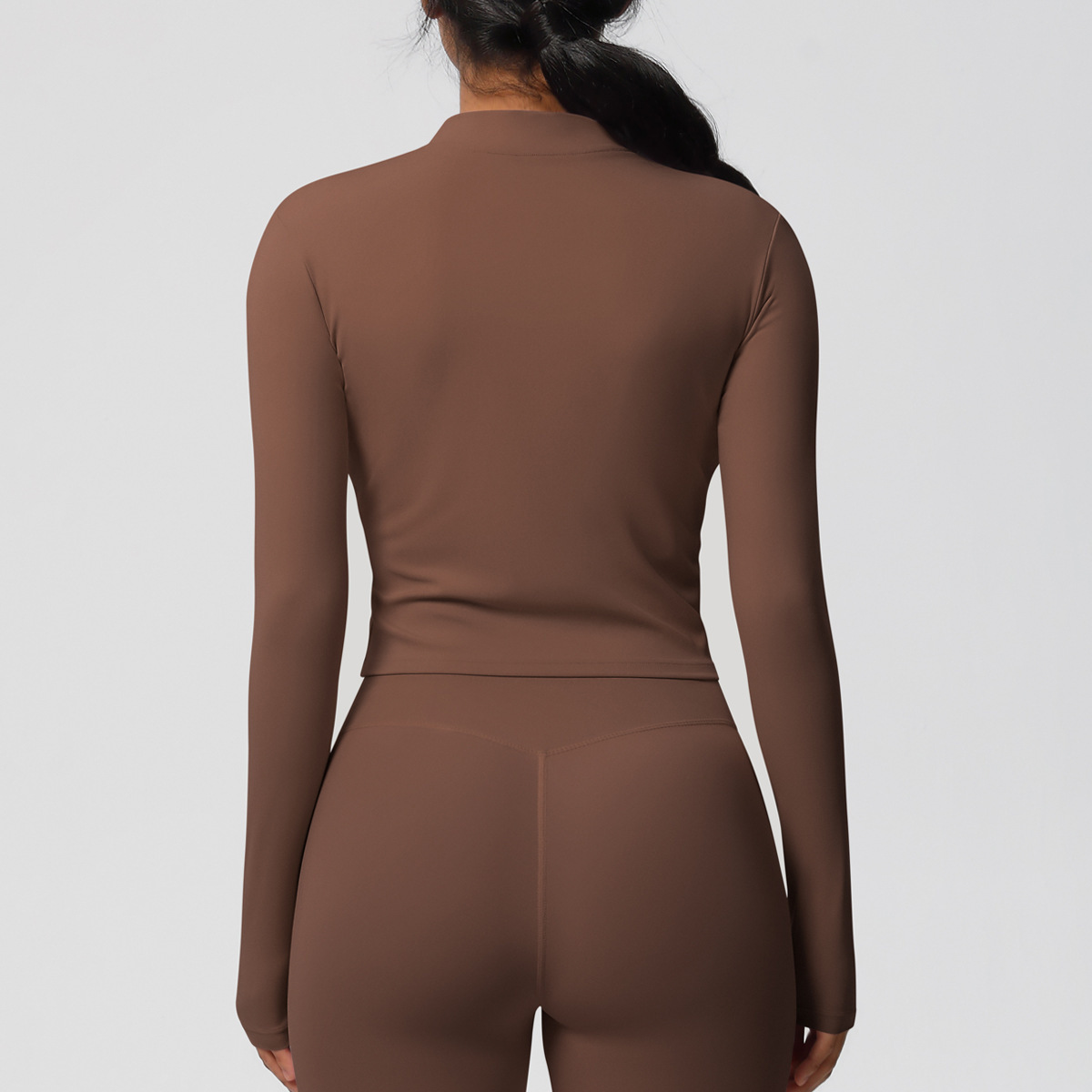 Women's Sports Tight Long Sleeve Yoga Wear Top - Image 10