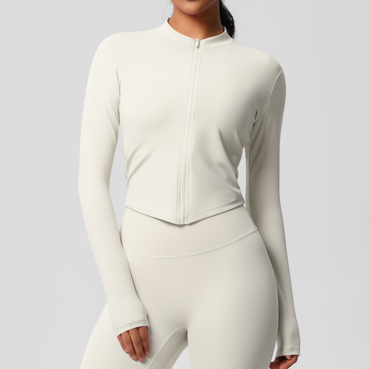 Women's Sports Tight Long Sleeve Yoga Wear Top - Image 4