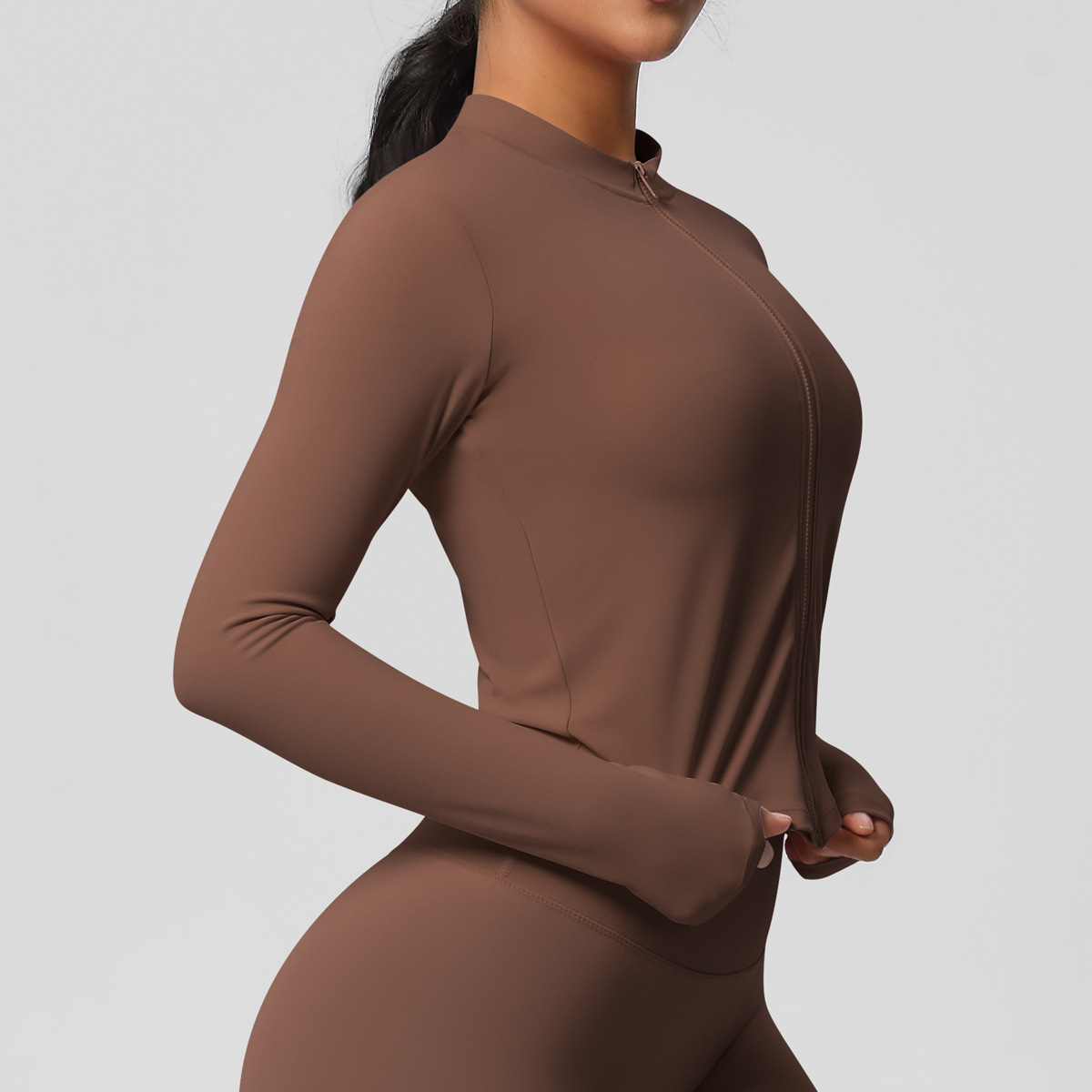 Women's Sports Tight Long Sleeve Yoga Wear Top - Image 9