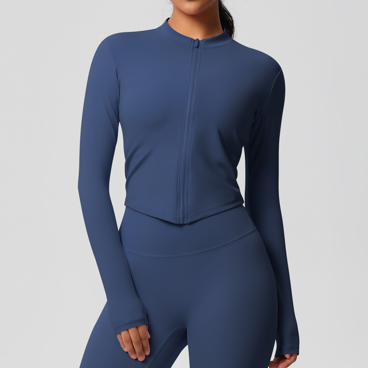Women's Sports Tight Long Sleeve Yoga Wear Top - Image 8