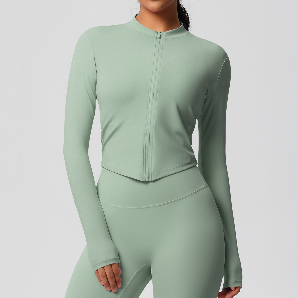 Women's Sports Tight Long Sleeve Yoga Wear Top - Image 2