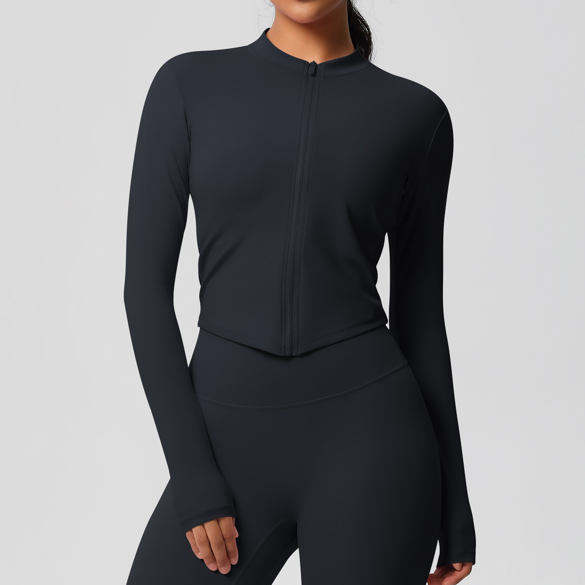 Women's Sports Tight Long Sleeve Yoga Wear Top - Image 3