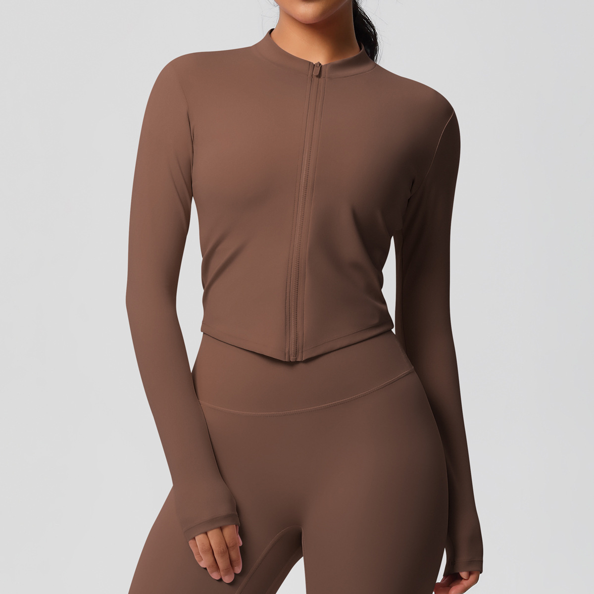 Women's Sports Tight Long Sleeve Yoga Wear Top - Image 5